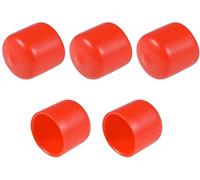 XYWHPGV 5pcs Embouts en Caoutchouc 22mm ID Rond Bouchon D'extrémité Vis Filet Protecteurs Rouge(be95f f4f29 2bed2 5fd0f 338b2 989d4