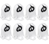 XYWHPGV 8 pièces T8 support de lumière fluorescente Base G13 non shuntée prise de lampe à tombale AC 500V 2A pour tube fluorescent à LED(56f1c a92bd 03f54 e7e4b 25594 ad290