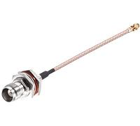 XYWHPGV Câble coaxial à faible perte d'antenne en queue de cochon U.FL à TNC, connecteur adaptateur coaxial RF, 4 pouces(ea9fe edf4a d6f25 697f0 acca8 61b13