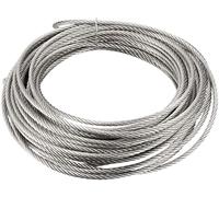XYWHPGV Câble de câble d'acier inoxydable 3mm 0.12 pouce Dia 39.4ft 12m Longueur 11 Jauge 304 Grade pour la roue de poulie de meuleuse de levage de palan(2a5ec 67c55 ed144 cee7e 04ca9 8345f