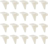 XYWHPGV Chevilles de support d'étagère en plastique, clips d'étagère d'armoire de 5 mm, cheville de support d'étagère, pour fournitures d'étagères de livres de meubles de cuisine, 50 pièces(dd07f bd9