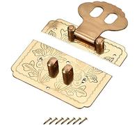 XYWHPGV Coffret Bois Boîte Rectangle Moraillon 65x52mm Fermeture Laiton Antique Loquets Jaune(16a06 dac97 f26b0 6c37e 14d97 21efb