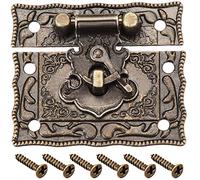 XYWHPGV Coffret Bois Coffre Coffre Rectangle Fermoir Fermeture Moraillon Loquets Ton Bronze 51 x 42mm(8fd43 1e35e 916bd 57547 4b32d 99cad