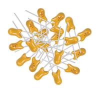 XYWHPGV Condensateur au tantale 22uF, condensateur électrolytique radial jaune 16V 2 broches Condensateurs à billes de tantale trempés 20pcs(09b19 4ceb0 a2ae7 1f05e 683a0 723f0