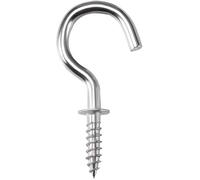 XYWHPGV Crochets à œil à vis de 0,9 pouces Vis autotaraudeuses Crochets à anneau en forme d'œil avec plaque d'argent 80pcs(d717c 3c0d6 3da91 f75fa cb8c8 fc14a