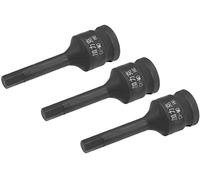 XYWHPGV Douille hexagonale à impact 3/8" x H6 (6mm), longueur métrique 3", acier Cr-Mo 3pcs(f468e 55b1a 3222b 8702c 418db b8c28