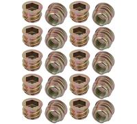XYWHPGV Écrou d'insertion de bride d'entraînement de douille d'hexagone d'alliage de zinc de 20 pièces M8x10mm pour des meubles en bois(096a6 2dc58 ba10a 34445 4b1d0 9643e