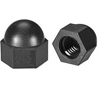 XYWHPGV Écrous borgnes hexagonaux - 30 pièces M8 écrous à dôme écrou borgne décoratif hexagonal en nylon pour vis boulons noir(d500b 78e8b 4ad6e 8ebdc 09b5b df55d