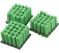 XYWHPGV Fixations de chevilles murales en plastique antidérapantes vertes de 8 mm de diamètre (75 pièces)(d4512 8065a 9cad2 53f53 f7a8e 4e0bb