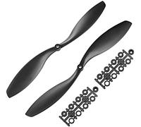 XYWHPGV Hélices RC 1245 12x4.5 pouces CW CCW 2 aubes pour quadrirotor multirotor noir 1 paire avec bagues d'adaptation(adca9 8ff4b cb3bc 8c686 72a63 888b9