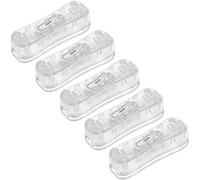 XYWHPGV Interrupteur à cordon en ligne AC 250V 2A SPST Interrupteur à bascule traversant pour lampe de table de chambre à coucher, lampe de bureau transparente, paquet de 5(b8beb b263d afed8 f6132 67