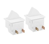 XYWHPGV Interrupteur d'éclairage de porte de réfrigérateur interrupteur de réfrigérateur momentané normalement fermé 250 V 0.5A pour GE Whirlpool LG Maytag Amana 2 pièces(67350 29414 77dee 0f63f a280