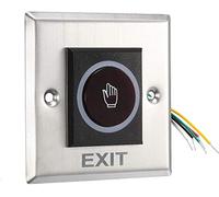 XYWHPGV IR bouton de sortie de déverrouillage de porte sans contact commutateur de capteur NO/NC/COM avec indicateur LED pour contrôle d'accès 86mmx86mm panneau 12V 3A(10fa2 723fe 5e363 85fbf f6cfd 6