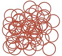 XYWHPGV Joint torique en silicone, 26 mm OD, 23 mm ID, 1,5 mm de largeur, joint d'étanchéité VMQ, rouge, paquet de 50(ce974 0689a 1e4f9 e3f67 580ac f5cf7