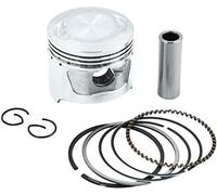 XYWHPGV Kit de piston de moto de ton argent 46,5 mm avec clips d'anneaux de goupilles pour JH70 STD(04c86 ad622 fbf02 d97b9 f39c0 b2f31