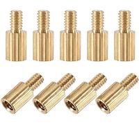 XYWHPGV M2x4mm + 4mm mâle-femelle cylindre en laiton moleté carte mère entretoise entretoise pour drone FPV quadrirotor, ordinateur et circuit imprimé 110 pièces(4937f c13ac 977cd eeaed 44245 e6829