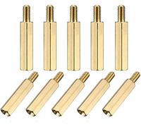 XYWHPGV M3x18mm + 6mm mâle-femelle en laiton hexagonal carte mère entretoise entretoise pour drone FPV quadrirotor, ordinateur et carte de circuit imprimé 32 pièces(92c83 73ad2 4a67c c4f62 6efe8 cf3b3