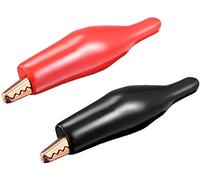 XYWHPGV Pinces crocodiles en cuivre Pinces électriques Crocodile Jumper Pince de test électrique Noir/Rouge 20 pièces(4248e 6cb53 40803 c7e13 c2440 e2b8a