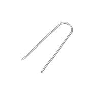 XYWHPGV Piquets de jardin en forme de U, agrafes de paysage galvanisées, piquets de clôture d'ancrage en U, 100x25mm (LxW) 3mm de diamètre de tige ronde 100pcs(a4e5f 317e9 acc1d edcd0 c3481 0bcfa