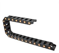 XYWHPGV Porte-câbles à chaîne de traînée de type ouvert avec connecteurs d'extrémité R55 25X50mm 1 mètre en plastique pour machines de routeur CNC électriques noir(8617c 2b134 43a5d 5bac5 990ab f7f9f