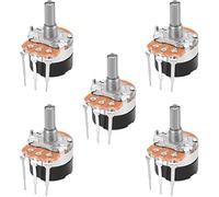 XYWHPGV Potentiomètre WH138 avec interrupteur B500K Ohm résistances variables cône de film de carbone rotatif à un tour 5 pièces(268d3 57fba 2bc8b c032b 02dfb 1c42f