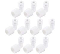 XYWHPGV Raccord coudé à union rapide G1/2 filetage mâle à raccords de type L 1/4 'L pour la filtration de l'eau par osmose inverse, 36x34mm blanc 10 pièces(bf1d2 892da cb5b2 f9b68 cde51 d6c63