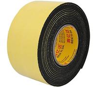 XYWHPGV Ruban d'étanchéité en mousse de 80 mm de large, 5 mm d'épaisseur, 2 m / 6,56 pi de long, bande d'étanchéité auto-adhésive pour l'isolation de la porte de la fenêtre, jaune noir(fa091 63a7f f19