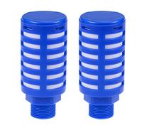 XYWHPGV Silencieux pneumatique en plastique pour ligne d'air d'échappement 3/4 PT bleu, 2 pièces(c0345 a8bd7 a25d5 2c22d d3701 5bf04