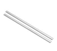 XYWHPGV Tige ronde acrylique, 5 mm x 10 mm x 500 mm clair, forme de demi-cercle en plastique solide bâton de barre PMMA 2 pièces(bec0f ef028 a5bd6 f9e95 1d59b 85129