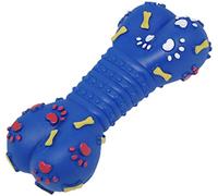 XYWHPGV Vinyl Bones Paws Print Squeaky Bone Pet Dog Squeak Toy, Bleu(20036 14c0c 1c336 9f342 d019e 8cef7