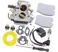 XYWOPO Bobine d'allumage de Filtre à air de carburateur, for tronçonneuse Husqvarna, 235 235E 236 236E 240 240E 120 Mark II, for JONSERED, CS2234 CS2238 CS2234S CS2238S, kit de Mise au Point remplace