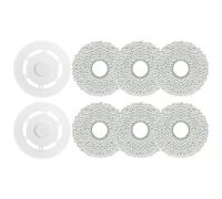 XYWOPO Chiffons de vadrouille, for Ecovacs, for pièce support d'aspirateur Robot T20 Pro/T20 Max utilisation sèche et humide chiffons tampon nettoyage sol Tampon pour robot serpillière(B)
