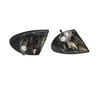 XYWOPO Clignotant de voiture, feu d'angle automatique à fumée for série 3 E46 1998 1999 2000 2001, ampoules clignotant, indicateur latéral, 2 pièces Unité de signalisation avant/arrière