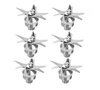 XYWOPO Coupeur de remplacement du mélangeur Couteau à lames 8 ailettes pour Twk Tm 767 800 Jtc pour Biolomix T5200(6pcs)