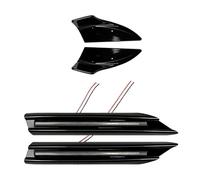 XYWOPO for, Classe C W206 C200 C30 C63 AMG 2022-2023 Couvercle de séparateur latéral pare-chocs avant Évent ventilation Feu circulation diurne Cache de ventilation pour feu antibrouillard avant(4pcs)