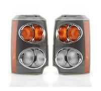 XYWOPO For, for L322 2003 2004 2005 Feu d'angle Clignotant latéral for Land, for Rover, Pièces de voyant phare avant voiture Rétroviseur Unité de signalisation avant/arrière(BLACK 1 Pair1)