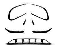 XYWOPO Garniture de séparateur lèvre pare-chocs avant, for, classe CLA W117 C117 CLA200/220 2016-2019, becquet capot d'admission d'air voiture noir Cache de ventilation pour feu antibrouillard avant