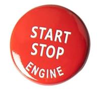 XYWOPO Interrupteurs à bouton-poussoir de voiture, pour BMW série E, démarrage et arrêt du moteur, capuchon commutateur d'allumage, remplacement Garniture du commutateur d'allumage(Rot)
