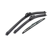 XYWOPO Kit de Jeu de balais d'essuie-Glace Avant et arrière, for Chevrolet, for Cruze, Estate Wagon J300 2012-2015, Pare-Brise 24" 18" 10" Balai d'essuie-Glace arrière(Black Left Hand Drive)