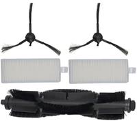 XYWOPO Kit de pièces détachées for aspirateur Tapo RV30 Plus, RV10, 2 brosses latérales, 1 brosse principale, filtres lavables Kit de pièces de rechange pour aspirateur robot