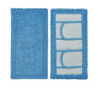 XYWOPO Paquet de 2 tampons vadrouille réutilisables en microfibre, for les modèles, humides et secs, chiffons tissu, pièces rechange Tampon pour robot serpillière(Blue)