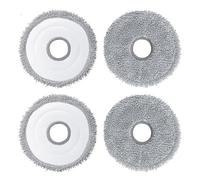 XYWOPO Pièces de chiffons vadrouille, for Xiaomi, for aspirateur Robot Mijia OMNI Mop 3S Dre-ame B108CN, utilisation sèche et humide, tampon, nettoyage du sol Tampon pour robot serpillière(4 PACK)