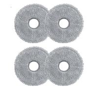 XYWOPO Pièces de rechange Accessoires d'aspirateur Chiffon nettoyage, for Cecotec, for 11090 Chiffons vadrouille à usage sec et humide Nettoyage du sol Tampon pour robot serpillière(4pcs)