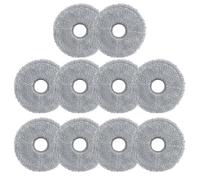XYWOPO Pièces de rechange Accessoires d'aspirateur Chiffon nettoyage, for Cecotec, for 11090 Chiffons vadrouille à usage sec et humide Nettoyage du sol Tampon pour robot serpillière(10pcs)