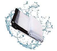 XYXHEII Bâche Transparente avec Oeillets 2x8m, Bâche Imperméable, Bâche De Protection Exterieur, Anti-Pluie Durable Et Robuste pour Piscines Barbecues Terrasses