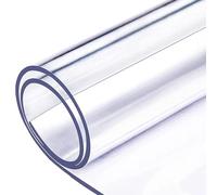 XYXHEII Nappe en Plastique Transparent Lavable, Nappe Imperméable Rectangulaire, Nappe Transparente Épaisse, Film De Protection pour Meubles, pour Cuisine, Salle À Manger