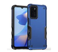 XYYDS Coque pour Oppo A16 / Oppo A16S / Oppo A54S Étui Armure Robuste Antidérapant Militaire Antichoc Housse de Protection TPU+PC Couche Double Hybride Hardcase - Bleu