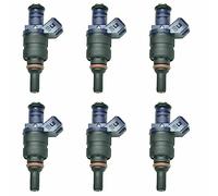 XYYGJKYZ Lot de 6 injecteurs de carburant for voiture, compatibles avec BMW X3, X5, Z3, Z4, 330i, 530i, 13537546244, 13537546245, 13641427240, 13641439800