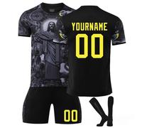 XYYYHTL Maillot de Foot Personnalisé Enfant Homme 25/26 Personnalisable Nom Numéro Maillot Football Ensemble Football T-Shirt Short et Chaussettes Convient Aux Adultes Enfants