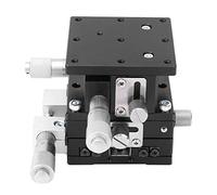 XYZ 3 Axes, Plate-forme de Réglage Linéaire Manuelle, Table Coulissante de Coupe 60 X 60 Mm pour Mesure Expérimentale Optique, Réglage Fin du Déplacement, Positionnement de